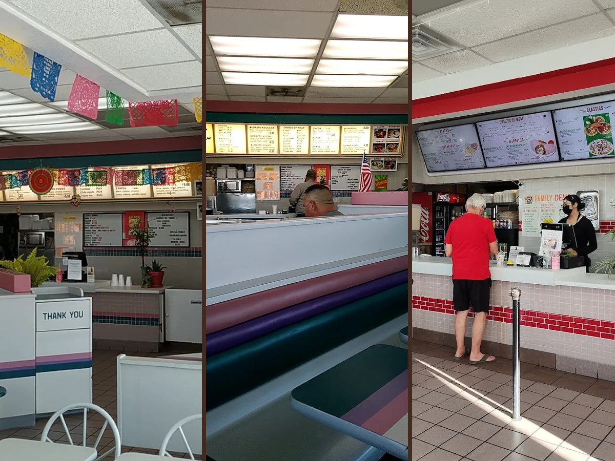 Table service area with a quiet, clean look.