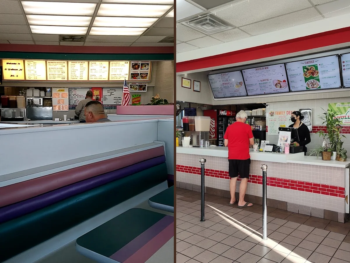 Table service area with a quiet, clean look.